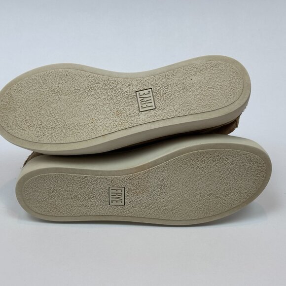 Frye Women's Lena Zip Up Suede High Top Sneakers - TAN - Women's 7.5 - Picture 13 of 14